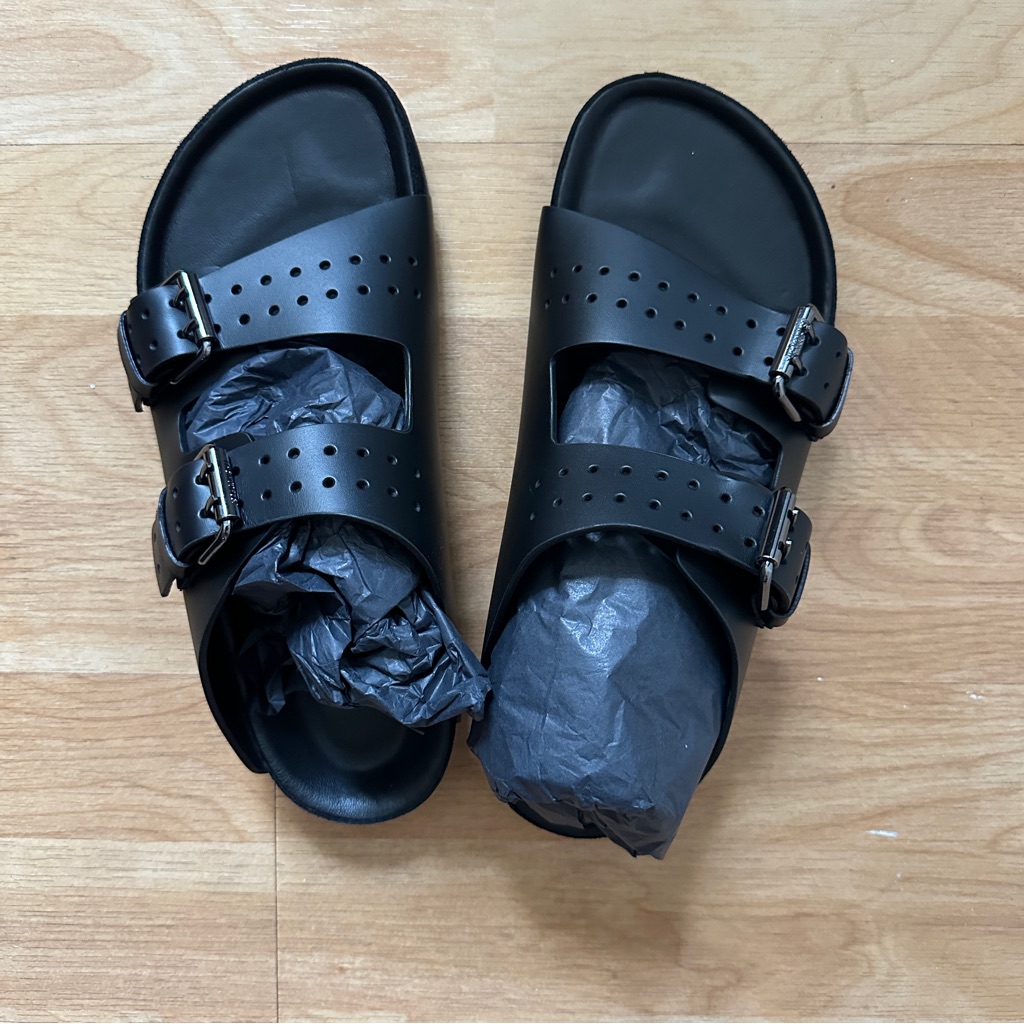 The Kooples Women’s Black Leather Sandals